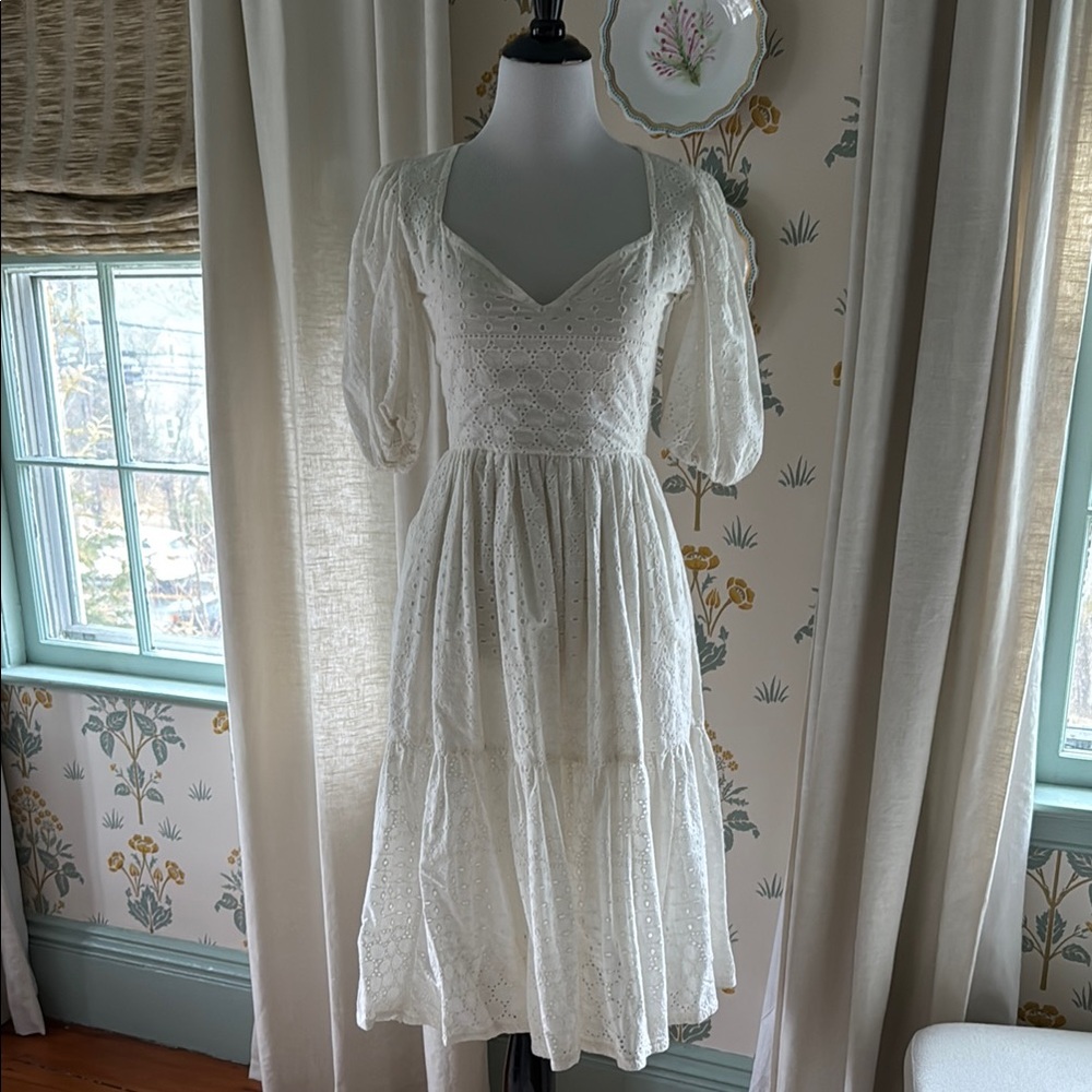 White Eyelet Dress